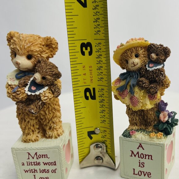 Bainbridge Bears "Mom is Love" Sarah Polly Ben Carlton Cards Vintage Figurines - Picture 6 of 10